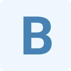 Alphabet letter B graphic design